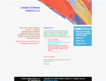 Tablet Screenshot of creativesoftwaresystemsllc.com